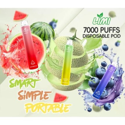 LIMI發光拋棄式電子煙7000口PUFFS